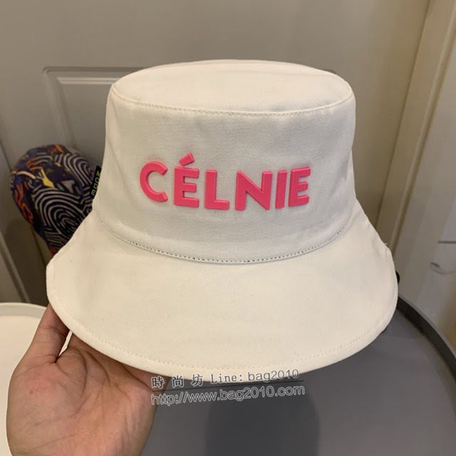 CELINE新品女士帽子 賽琳立體彩虹字母炫彩系列漁夫帽  mm1621